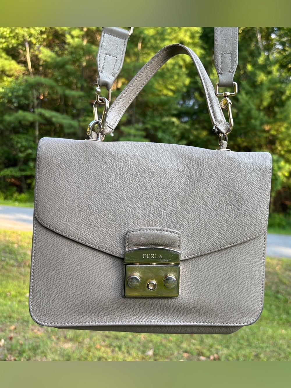 Furla Metropolis Leather Shoulder Bag